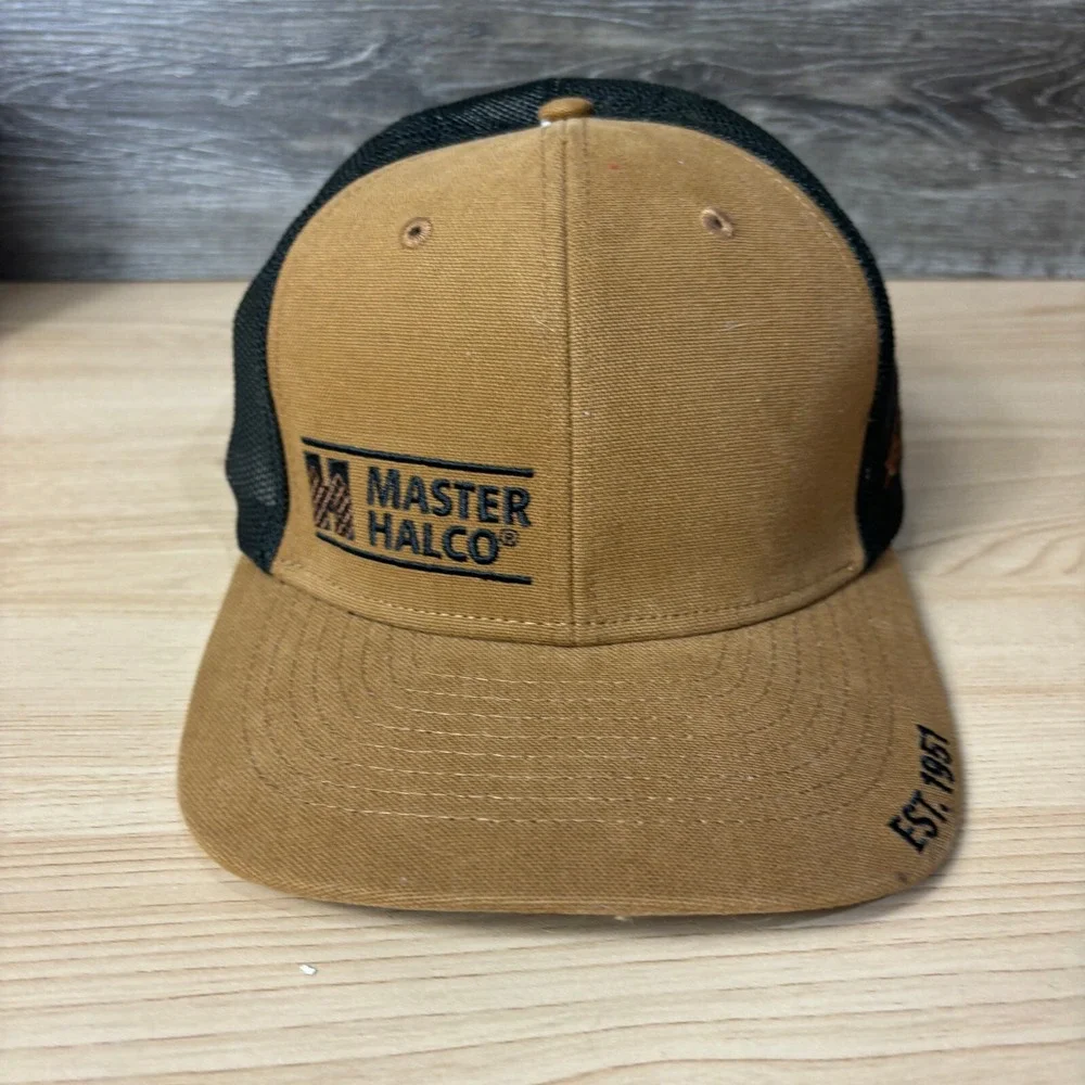 Master Halco Hat Cap Snapback Brown Canvas‎ Fencing Outdoors